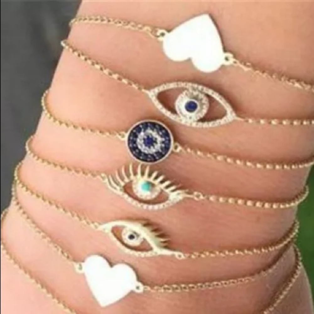 6 piece multi-layer bracelets